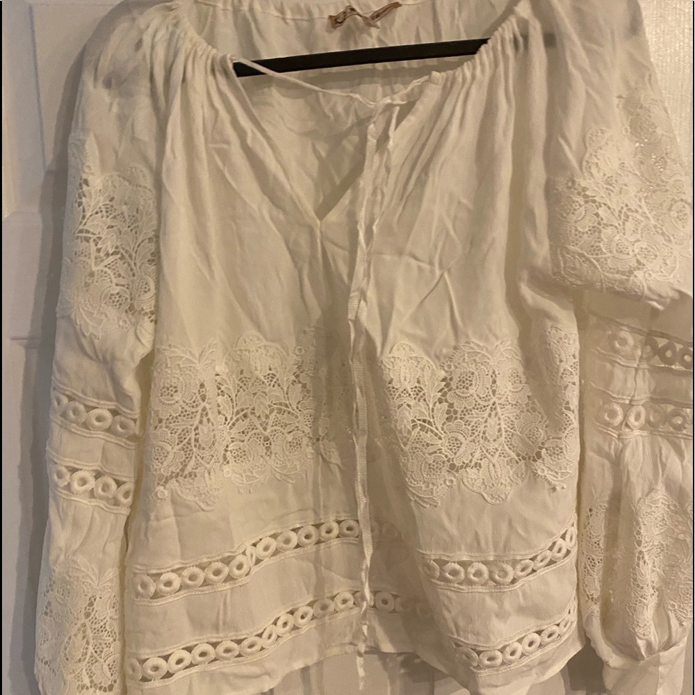 Beautiful white lace blouse